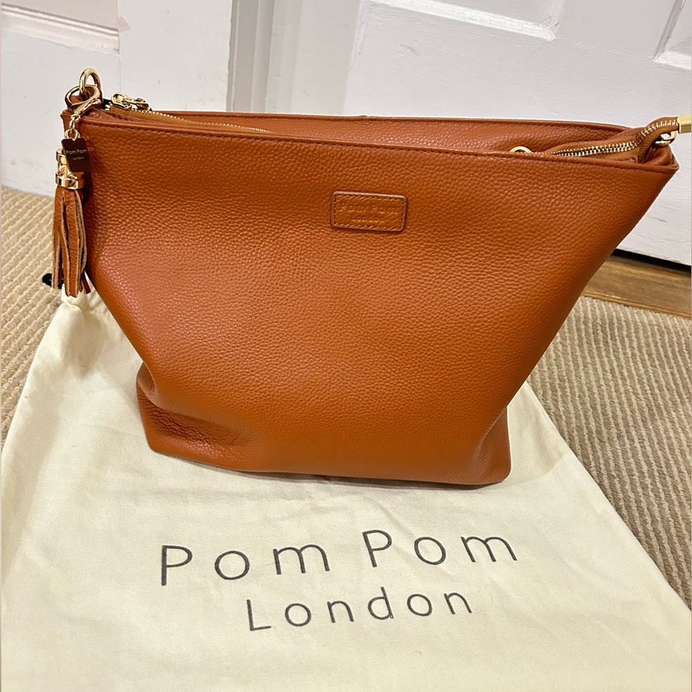 Pom Pom London Greenwich Tote in Tan